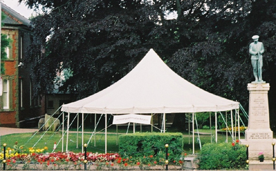 Small event marquee